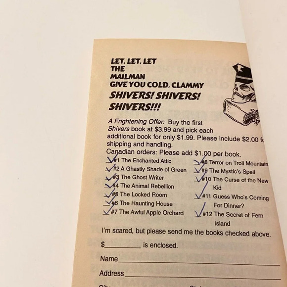 Vintage 1996 Lot of 2 Shivers The Locked Room and Ghost Writer Books No 3 and 5 - Picture 8 of 16